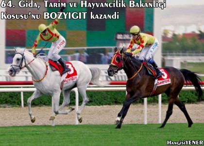 64. Gda, Tarm ve Hayvanclk Bakanl Kousunu BOZYT kazand