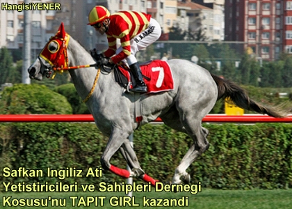 Safkan ngiliz At Yetitiricileri ve Sahipleri Dernei  Kousunu TAPIT GIRL kazand