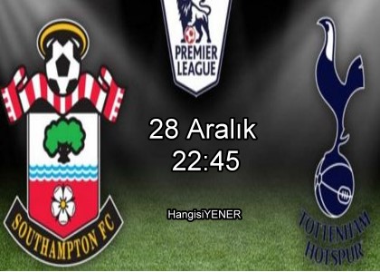 Southampton Tottenham Ma- ddaa Tahmini ve Analizi 28 Aralk 2016