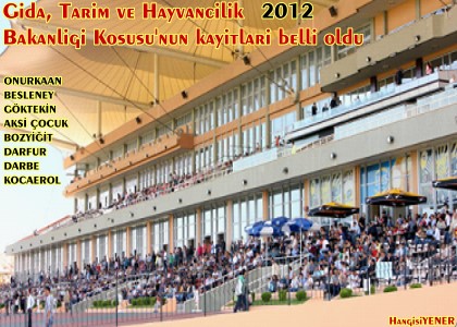 Gda, Tarm ve Hayvanclk Bakanl Kousunun kaytlar belli oldu