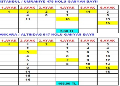 ALTILI GANYAN SERVET DAITMAYA DEVAM EDYOR