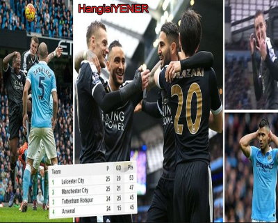 Manchester City 1 - 3 Leicester NEFESLER KEST